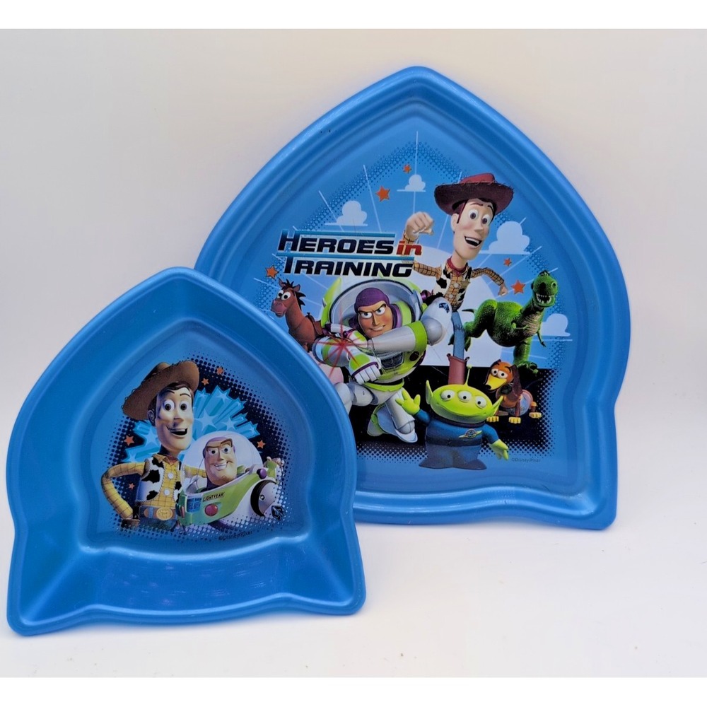 Toy Story Mealtime Dinnerware Set Includes Plate & Bowl ZAK! Woody Buzz Rex
